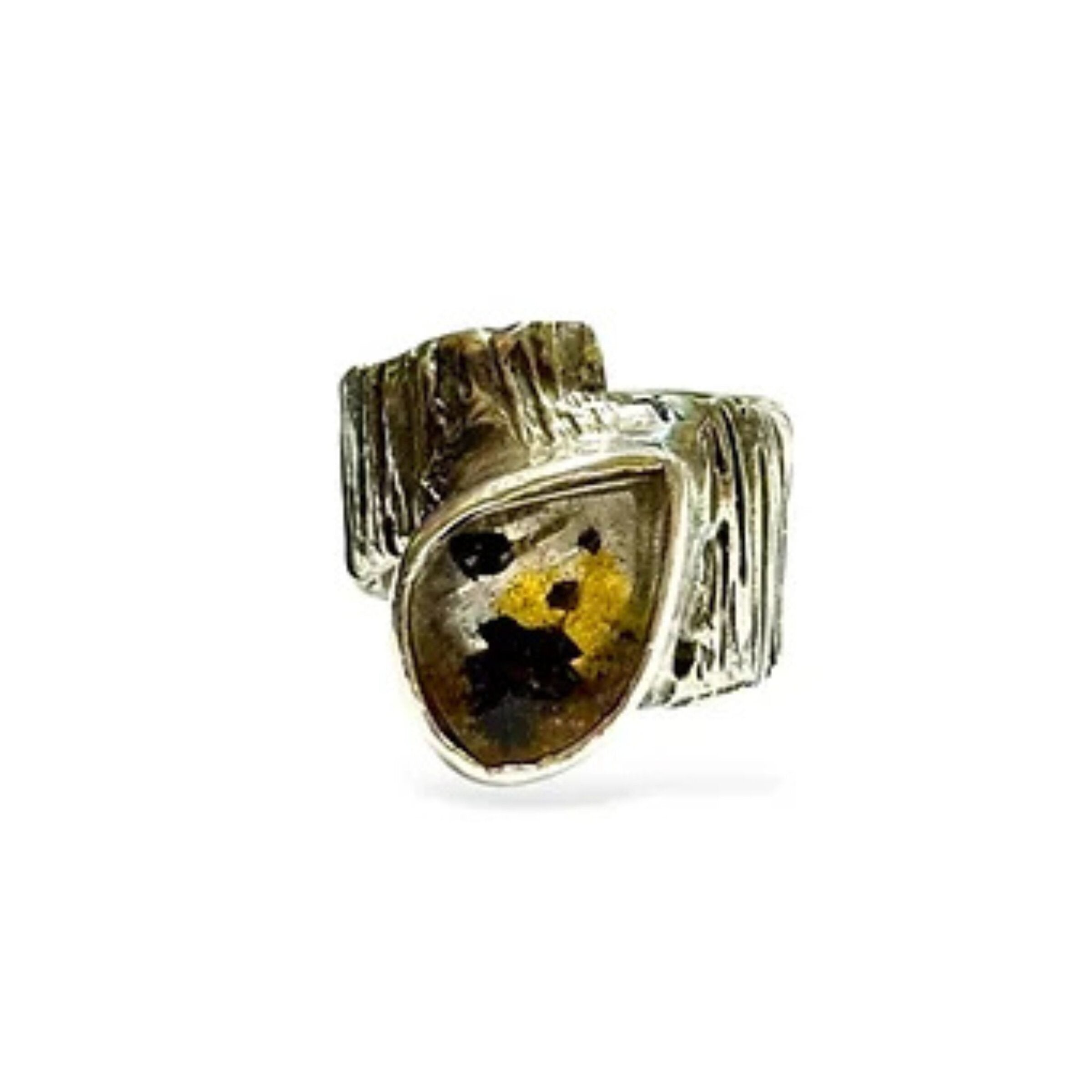 Lichen & Bark Statement Ring