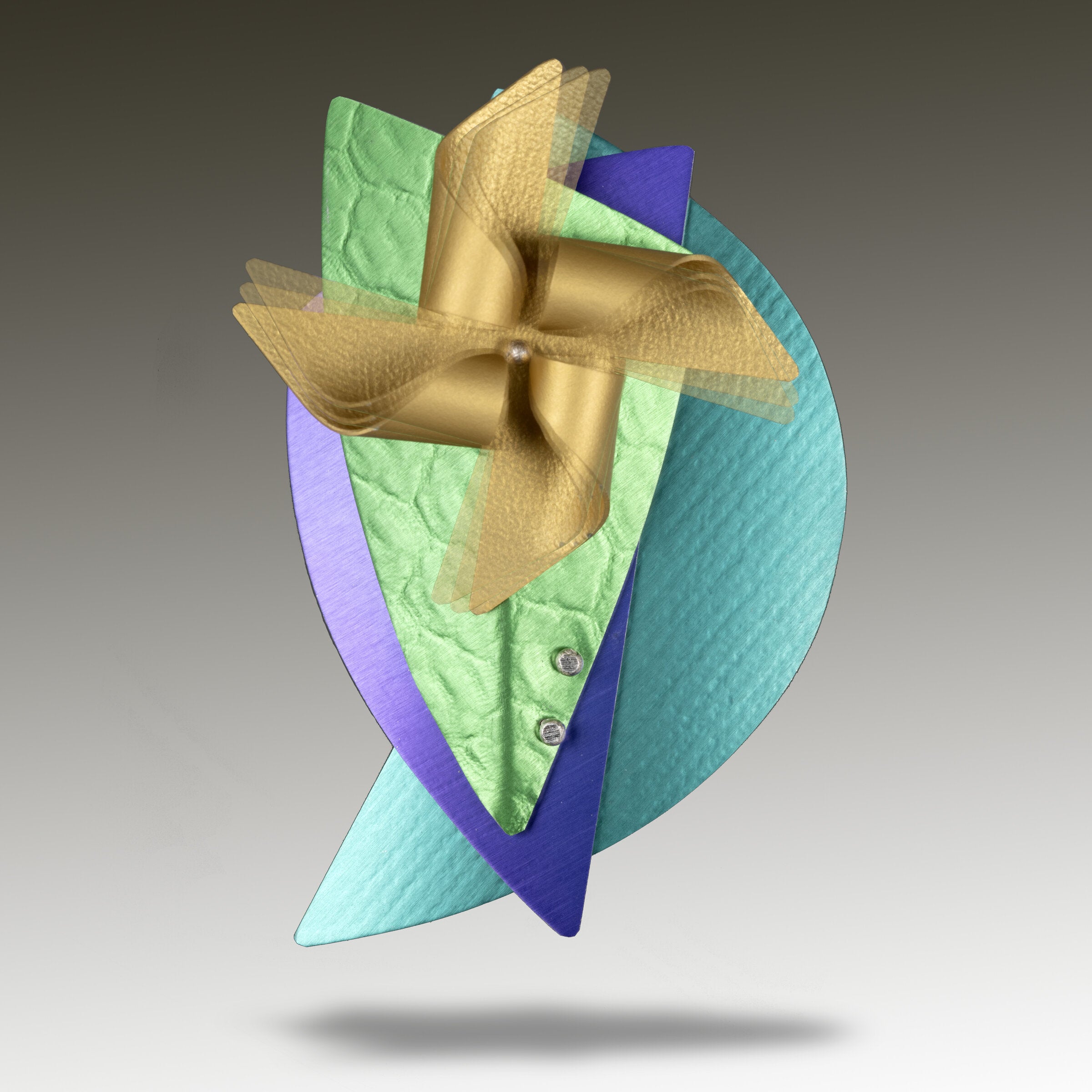 gold, shown in motion