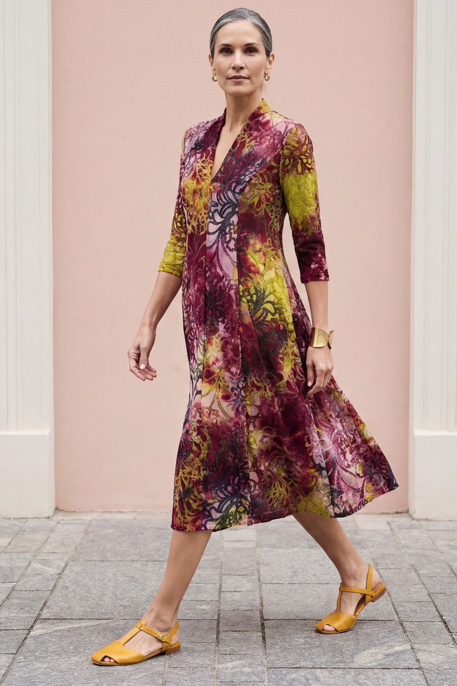 Burnout Sunset Dress