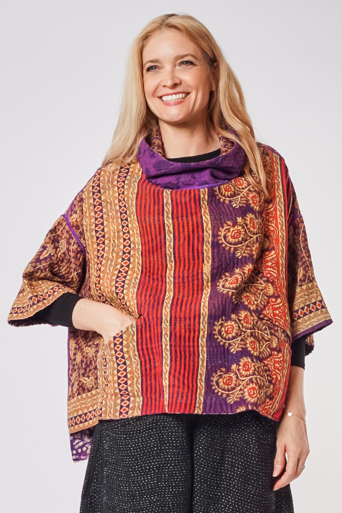 Cowlneck Poncho #1