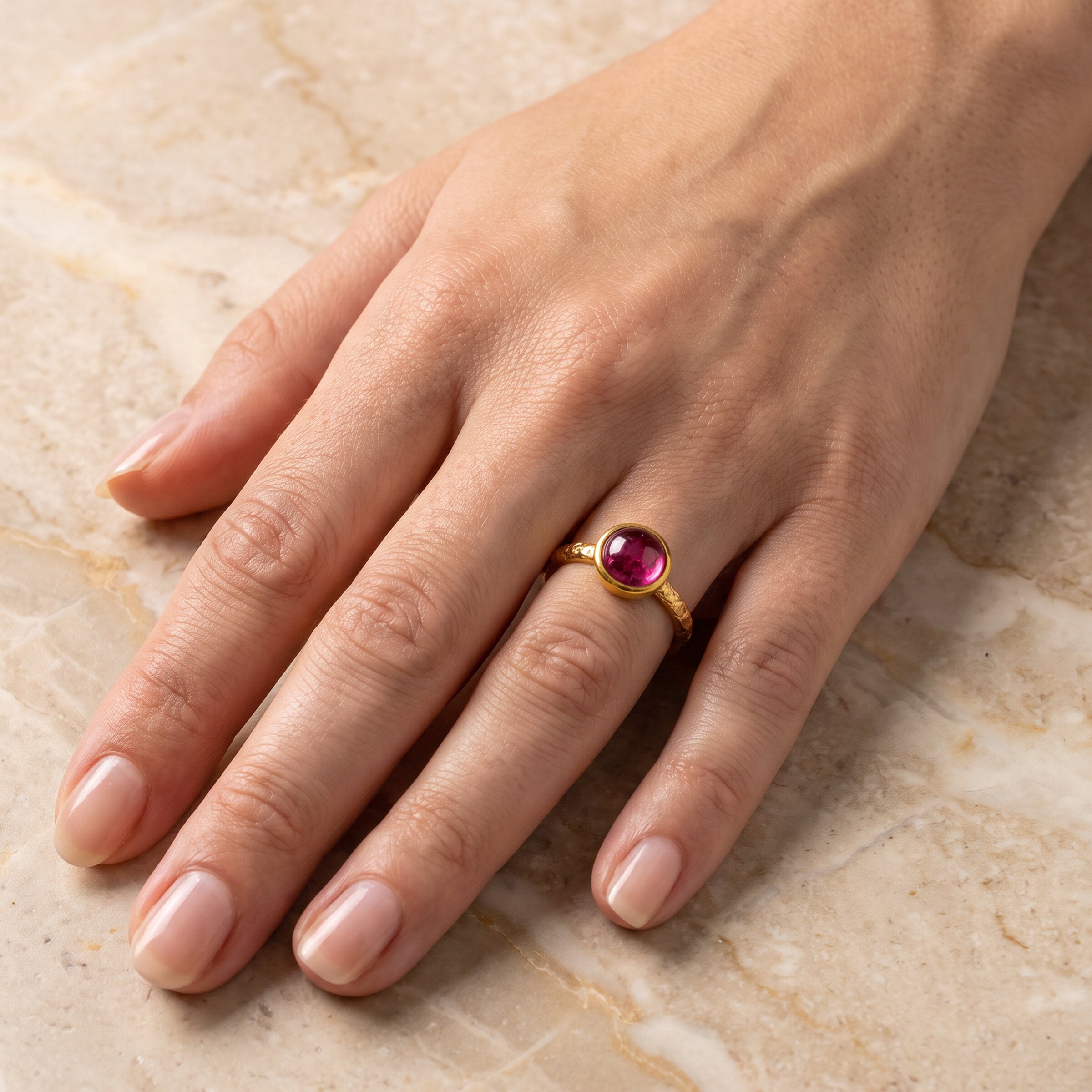 Magenta Spinel (approximate scale)