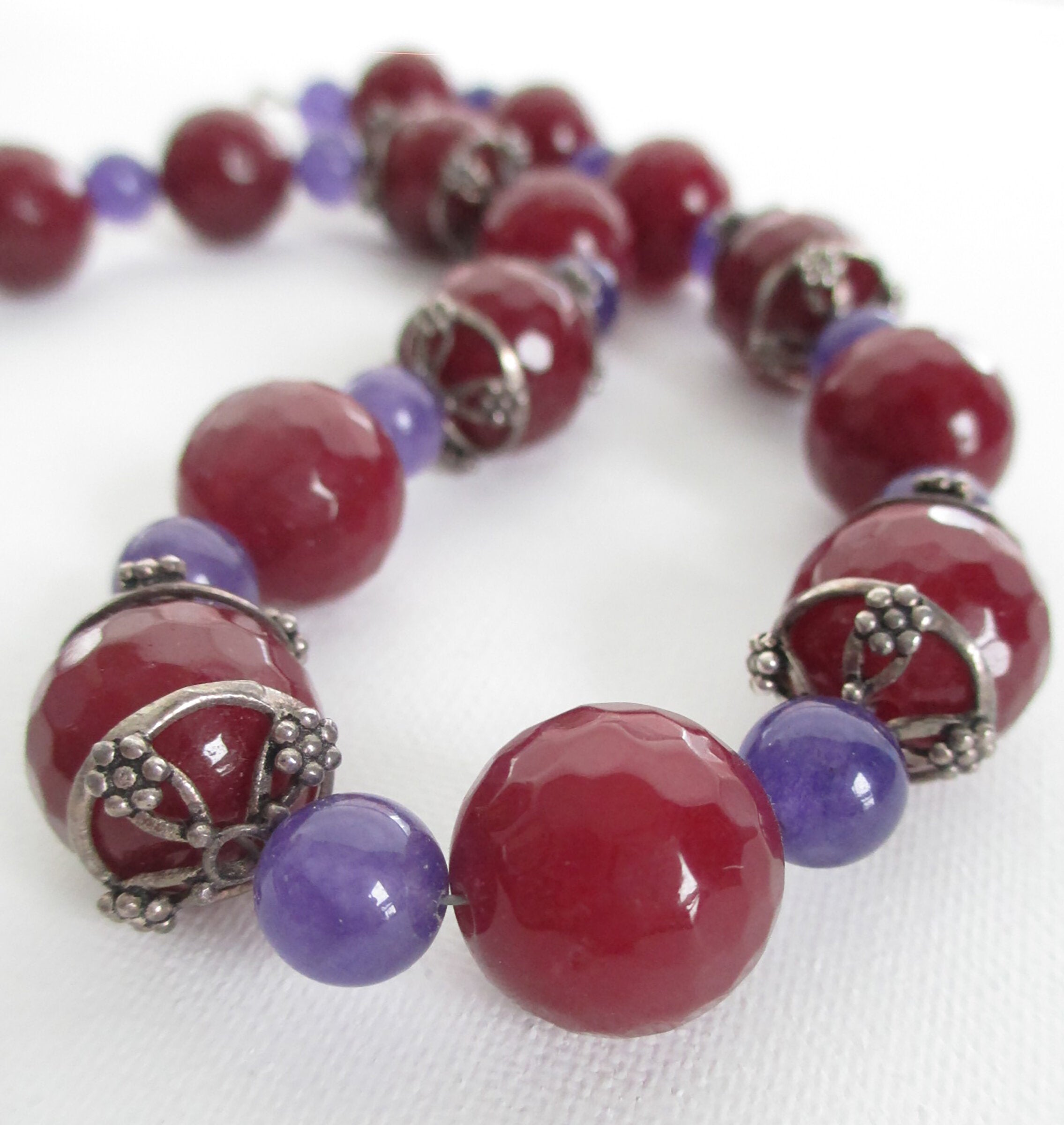 Carnelian and Amethyst Necklace