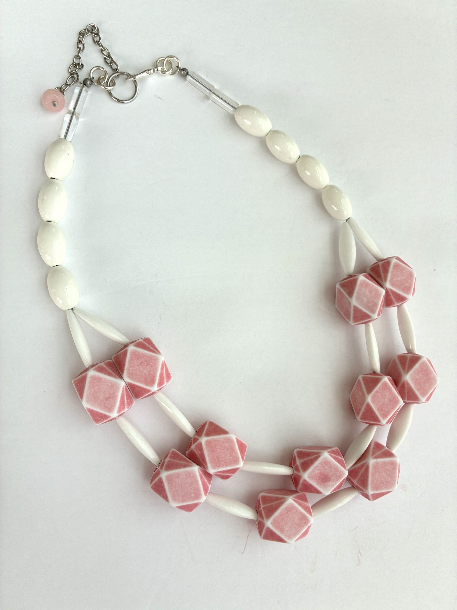 Pink Geometric Necklace