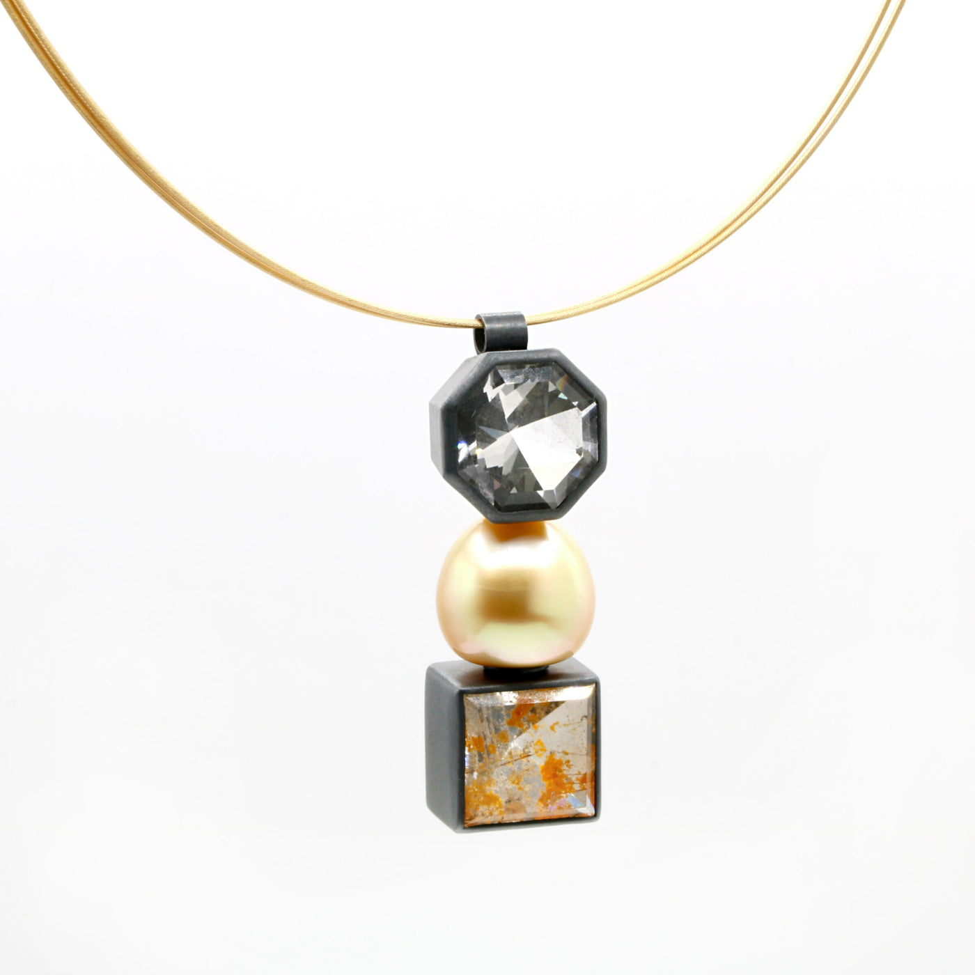 Alpine Quartz & Pearl Pendant