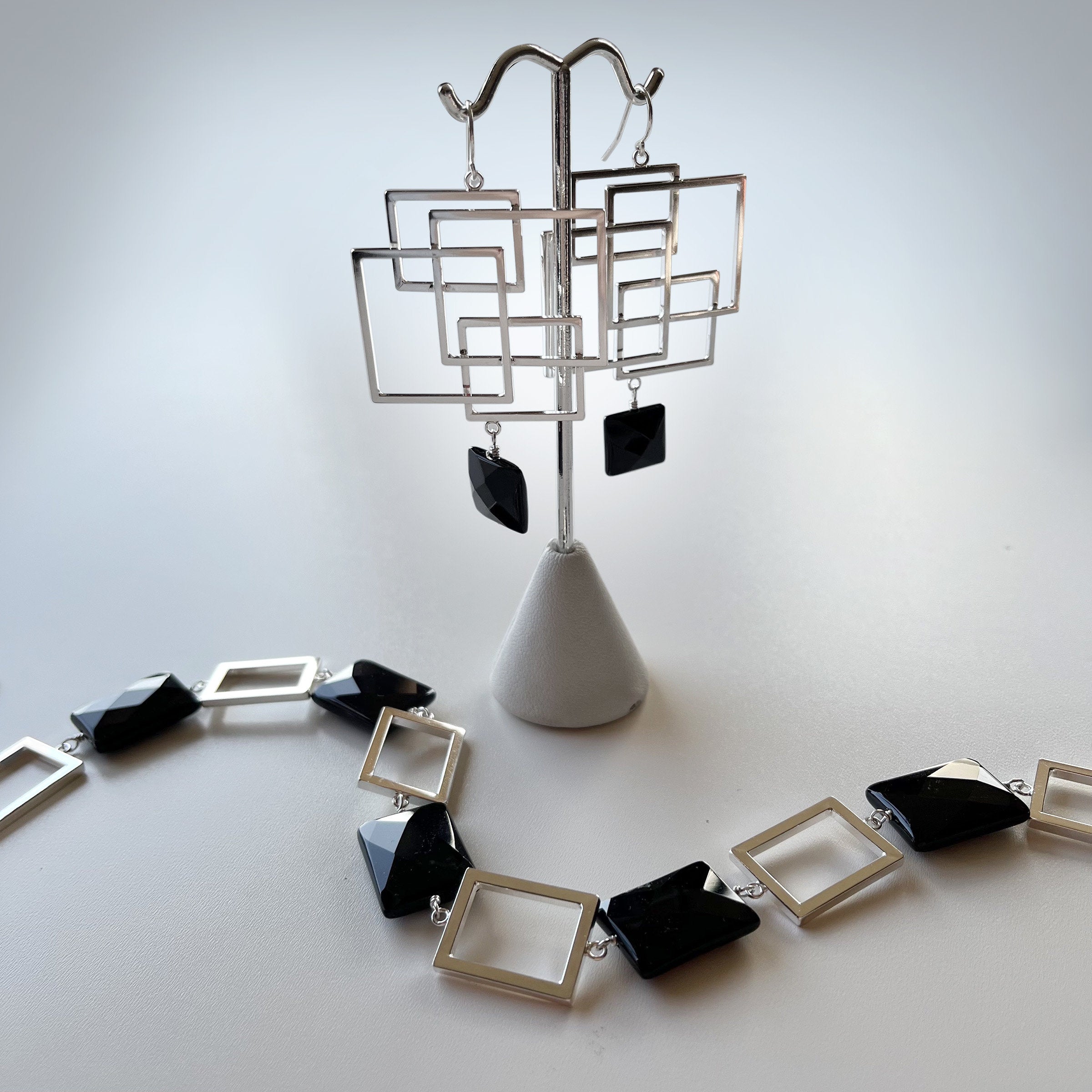 Pairs well with the Black Onyx Square Earrings