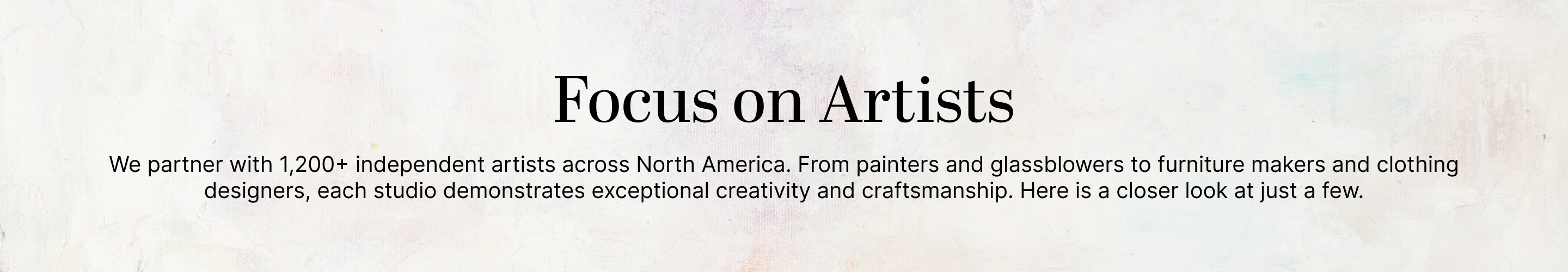 Focus on Artists