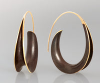 Bronze Oval Earrings