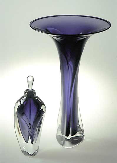 Blown Glass Perfume Bottle