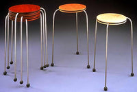 left to right: bubinga (no longer available), cherry, maple