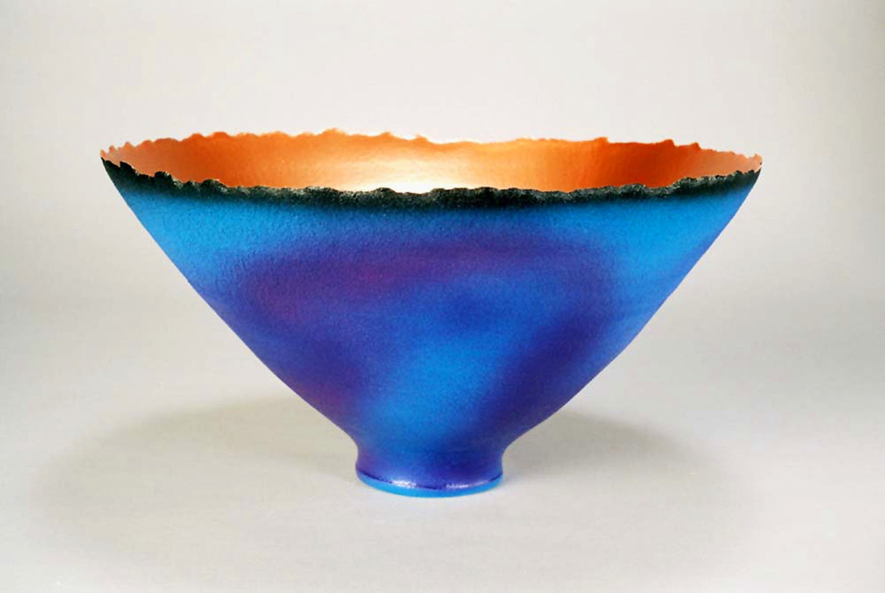 Wide Purple-Blue Prosperity Bowl