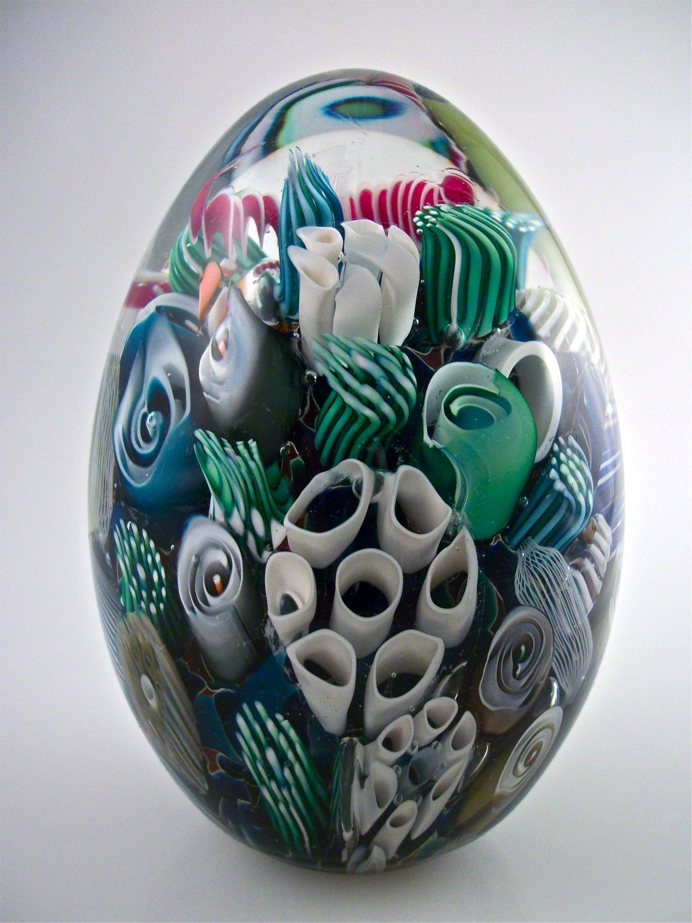 Ocean Reef Paperweight Egg