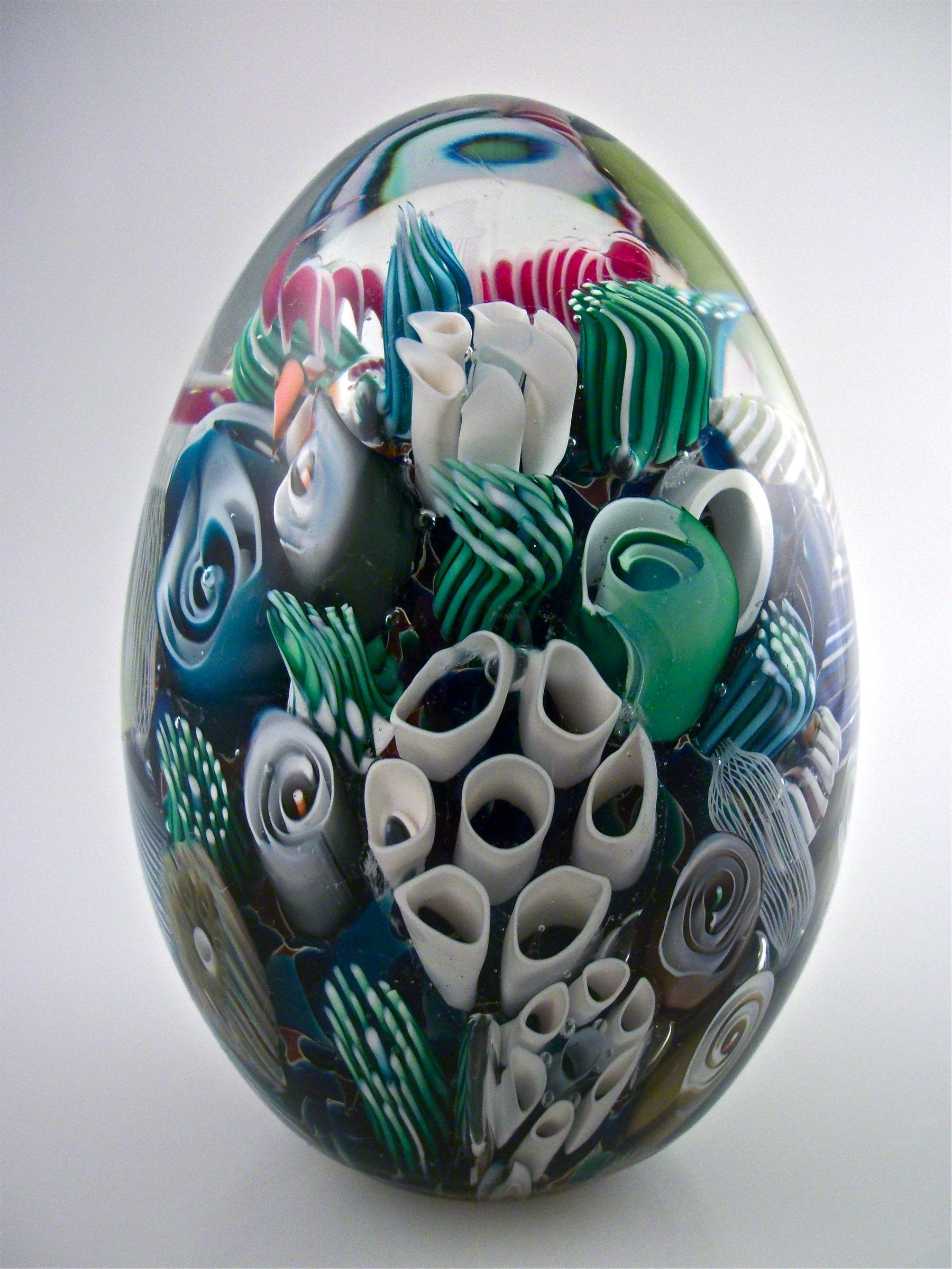 Ocean Reef Paperweight Egg