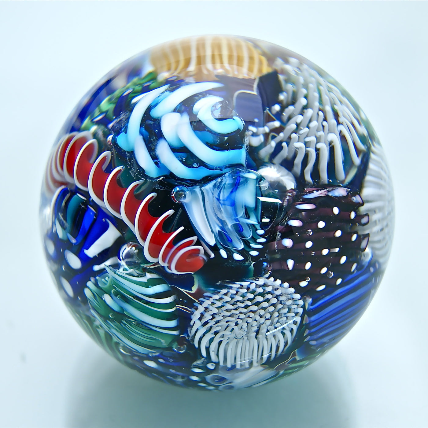 Micro Ocean Reef Sphere Paperweight