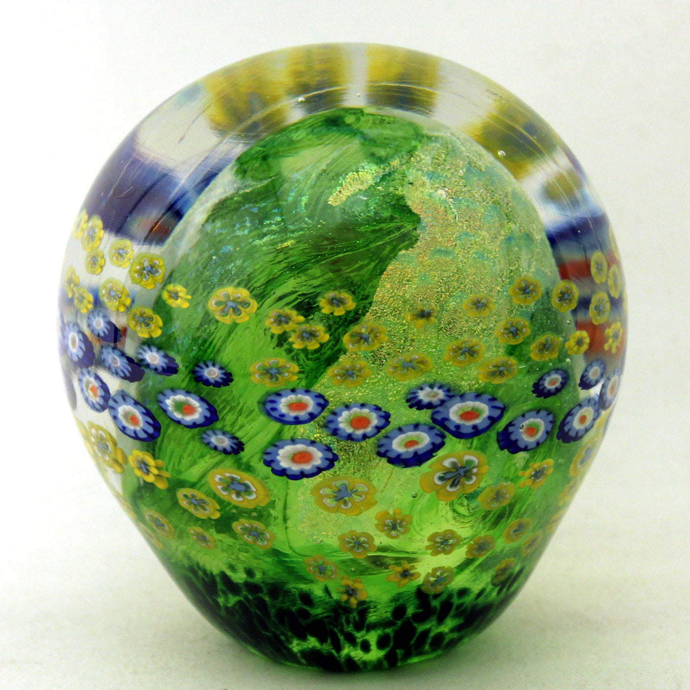 Moss Green Floral Paperweight