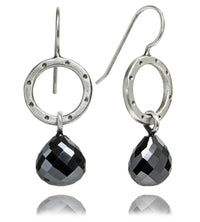 Betty Earrings with Hematite Briolettes
