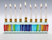 Rainbow Icicle Menorah