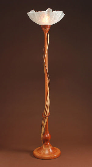 Sleek Five Tendril Torchiere