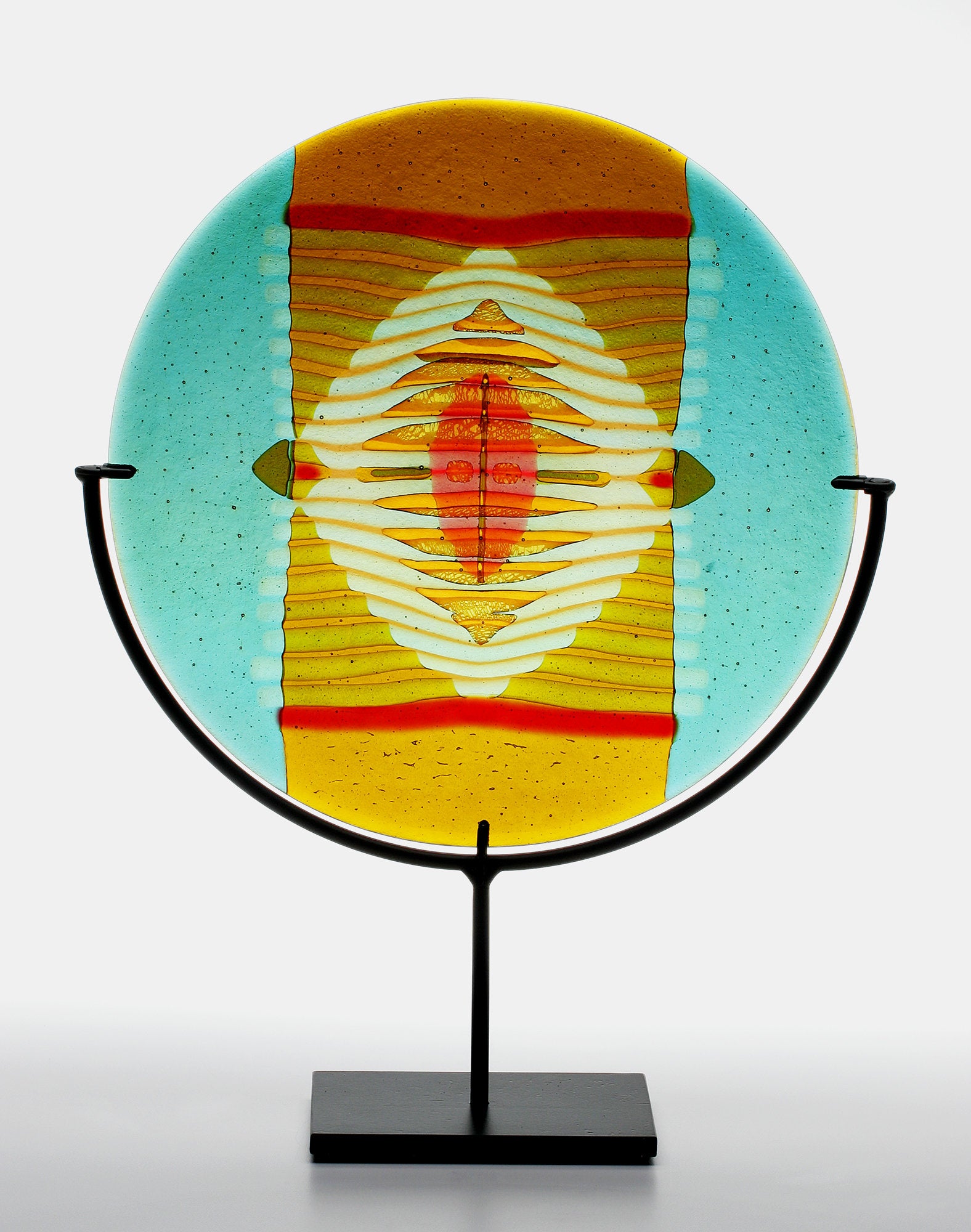 Turquoise Border Medallion Panel