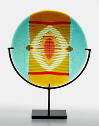 Turquoise Border Medallion Panel