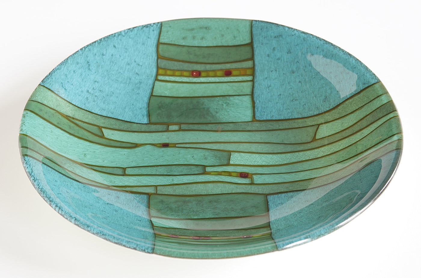 Turquoise Strata Bowl