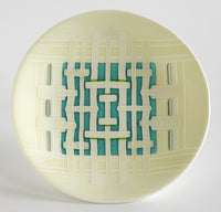 Ivory Aqua Woven Bowl