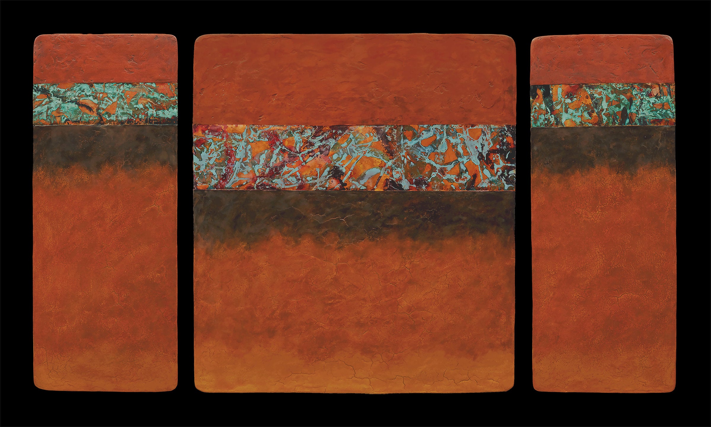 Canyon Walls: OBO M+ Triptych