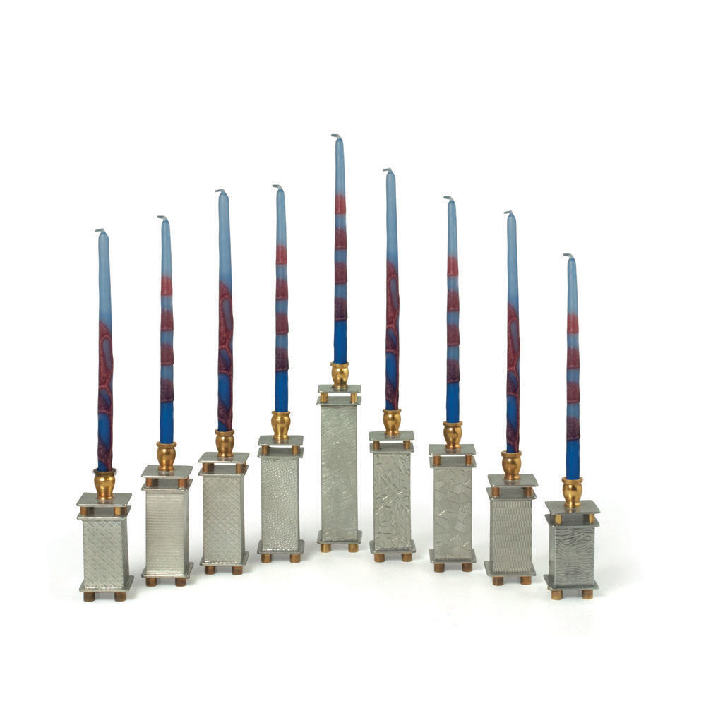 Modular Pewter Menorah