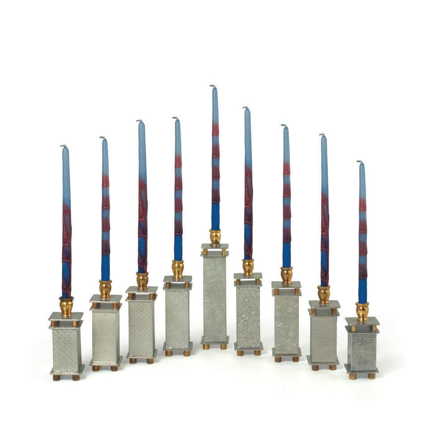 Modular Pewter Menorah