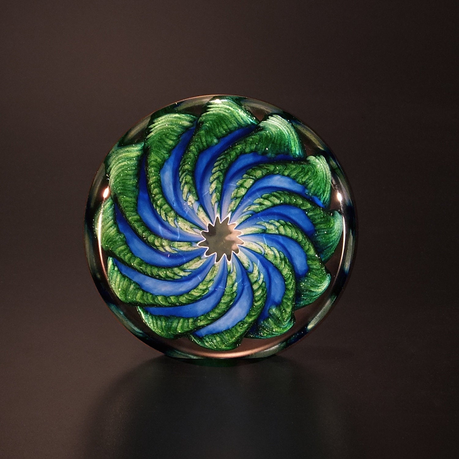 Blue and Aventurine Paperweight