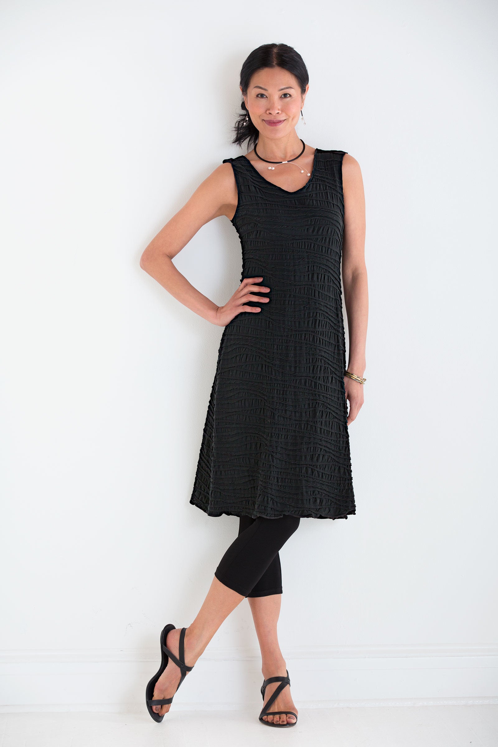 flared tank dress Blmnix Dress for Women Tank Dress Fit & Flare Hawaiian Dresses Petticoat Crew Neck Sleeveless Mid-Length Dresses for Women Casual,L