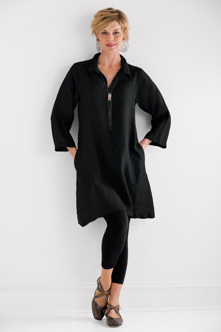 Collared Long Tunic · Artful Home