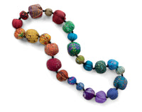Silk Kantha Rainbow Necklace