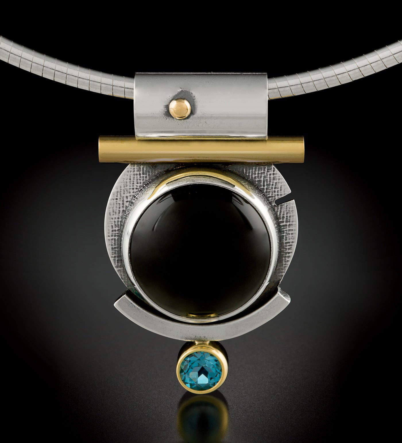 Round Black Onyx Pendant