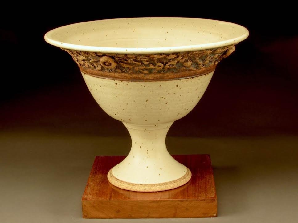 White Pedestal Bowl