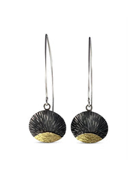 Oxidized Long New Day Earrings
