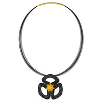 Gold Poppy Pendant