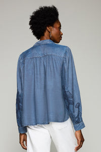 Embroidered Gingko Garden Shirt