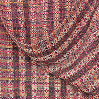 Handwoven Tropical Sunset Small Diamonds Reversible Throw