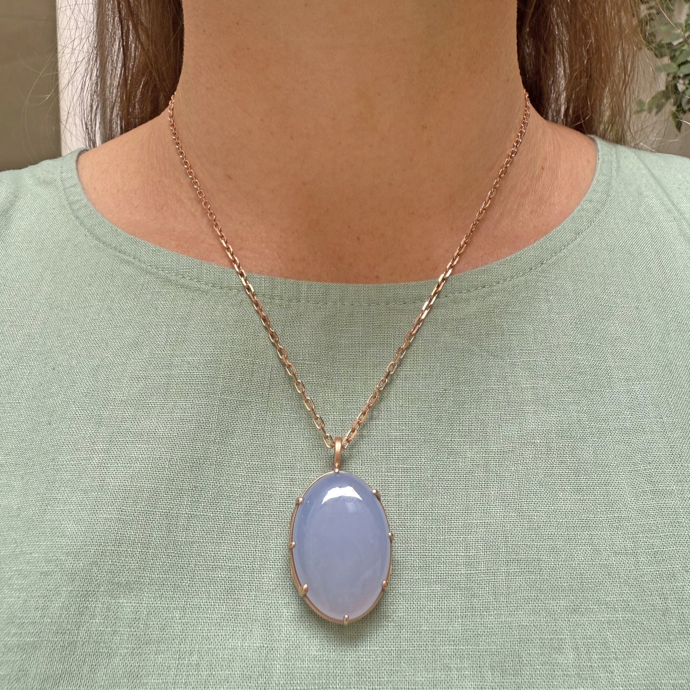 Chalcedony Jungle Pendant