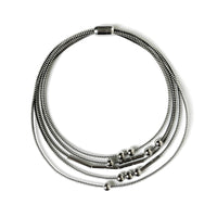 Morse Code Zipper Necklace
