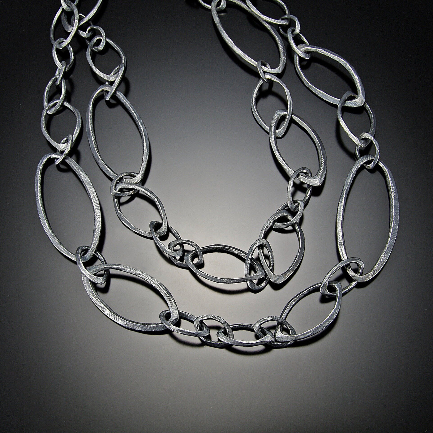 Long Multi Facet Neclace