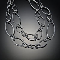 Long Multi Facet Neclace