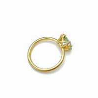 Cushion-Cut Aquamarine Aqueduct Ring II