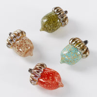 clockwise: toasted, pesto, turquoise, red
