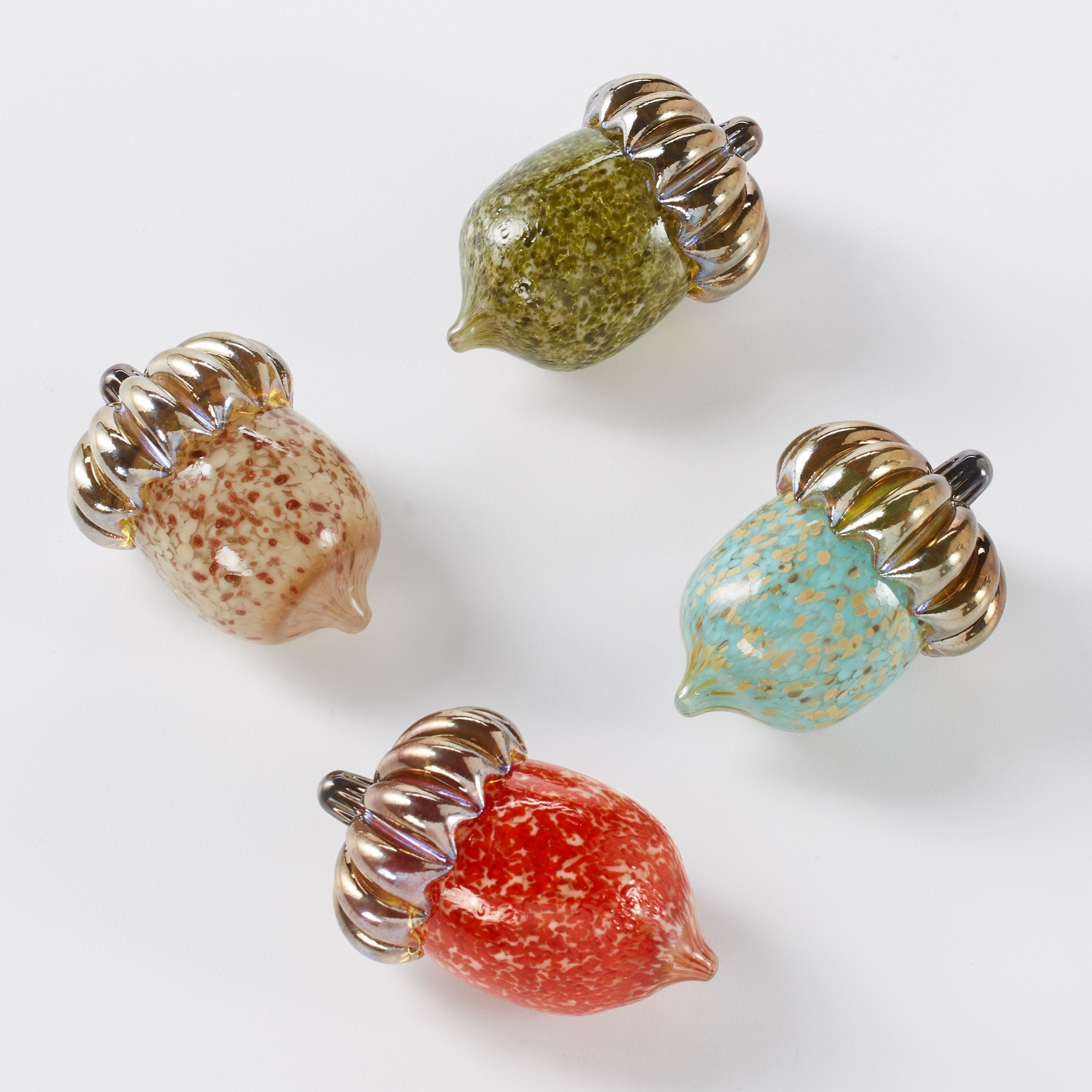 clockwise: toasted, pesto, turquoise, red
