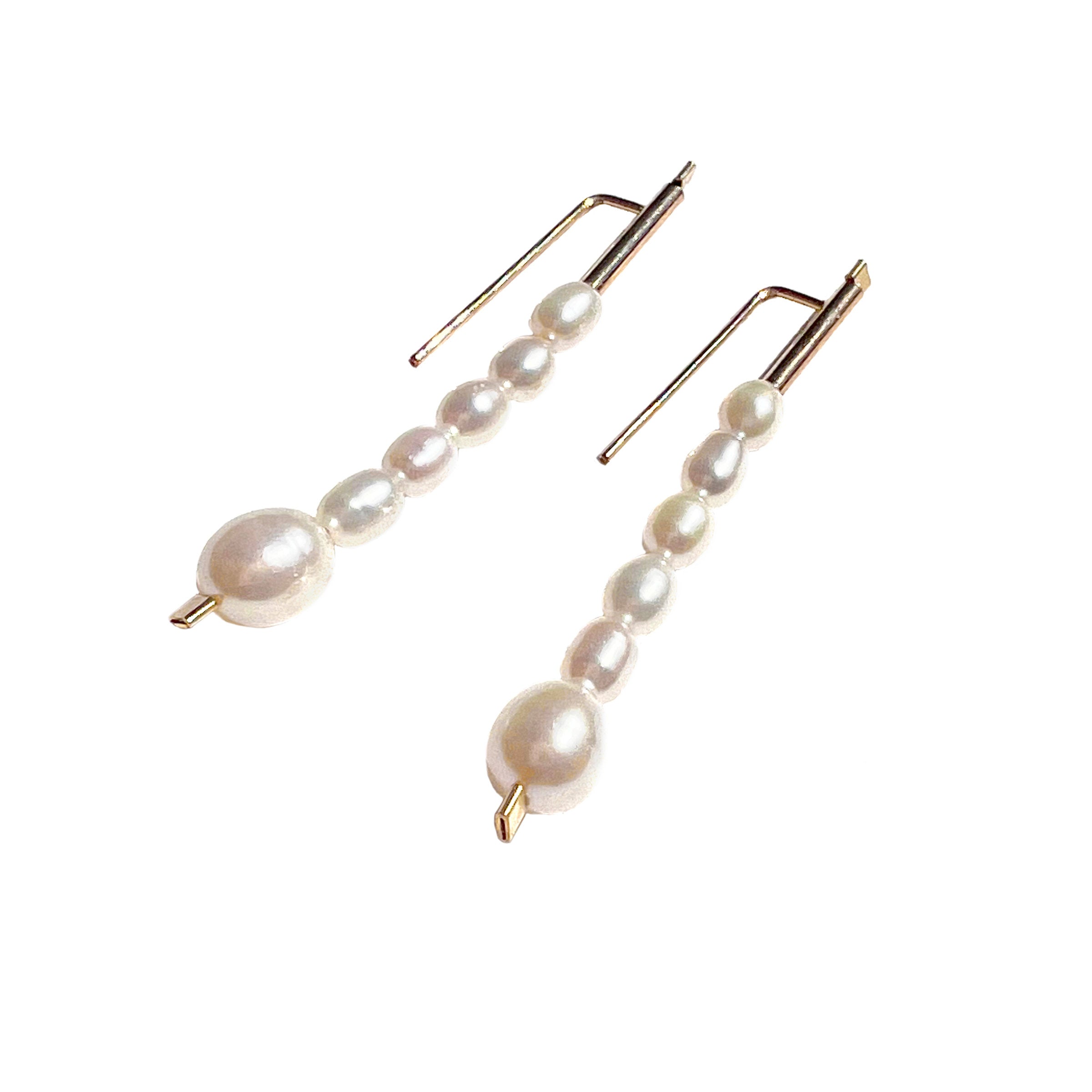Stick Melange Hook Earrings