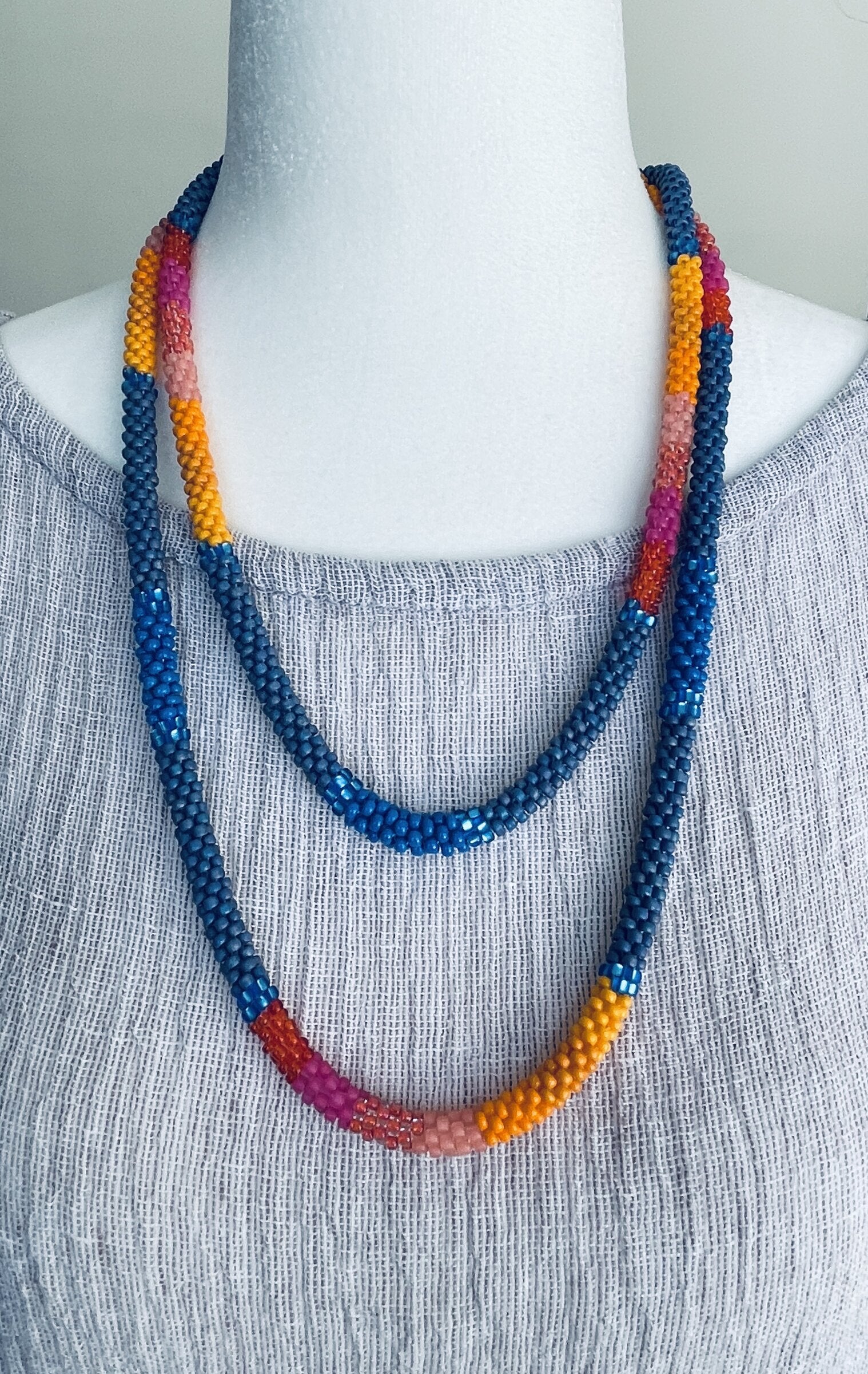 Sunrise Crochet Necklace