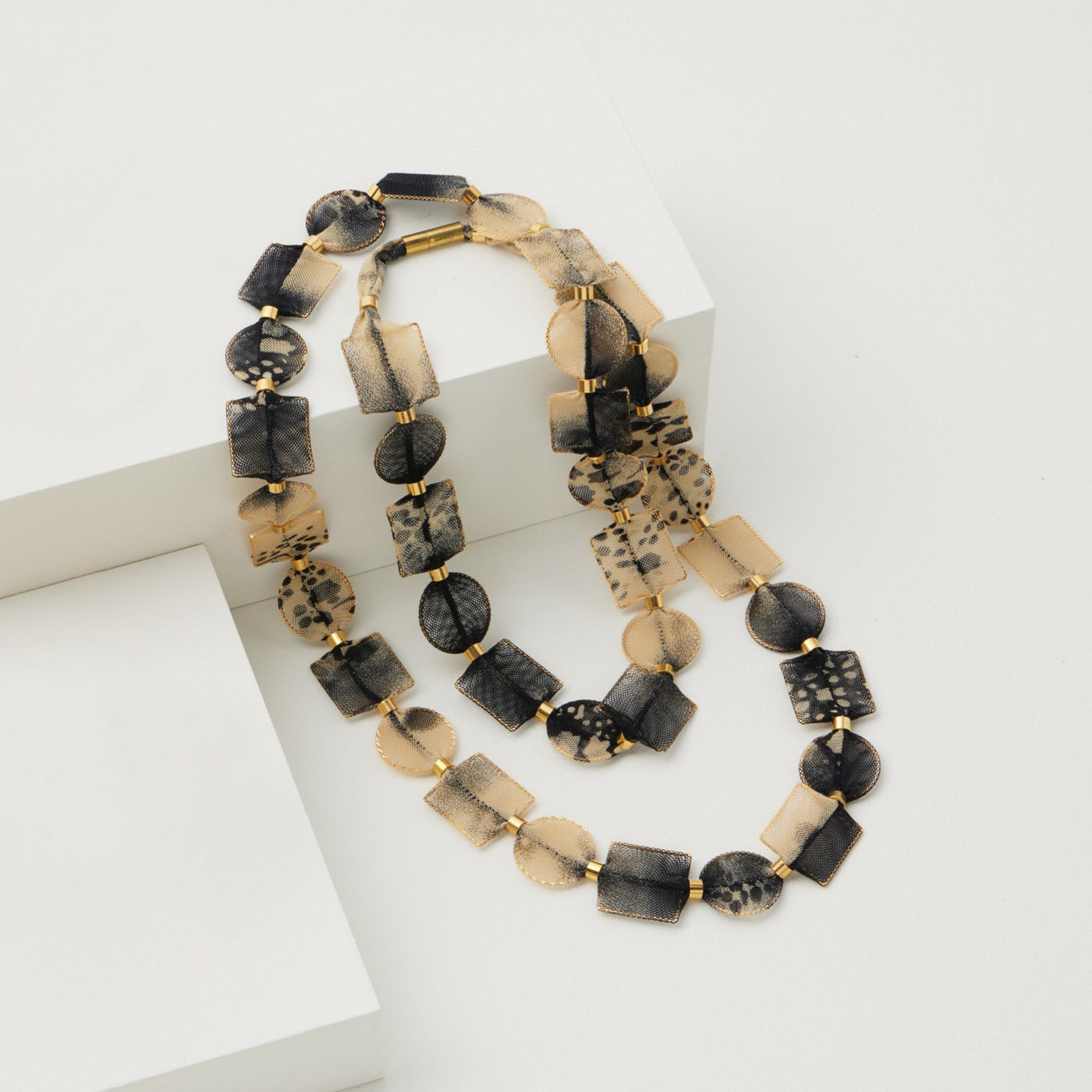 Leopard Sheer Single Strand Necklace