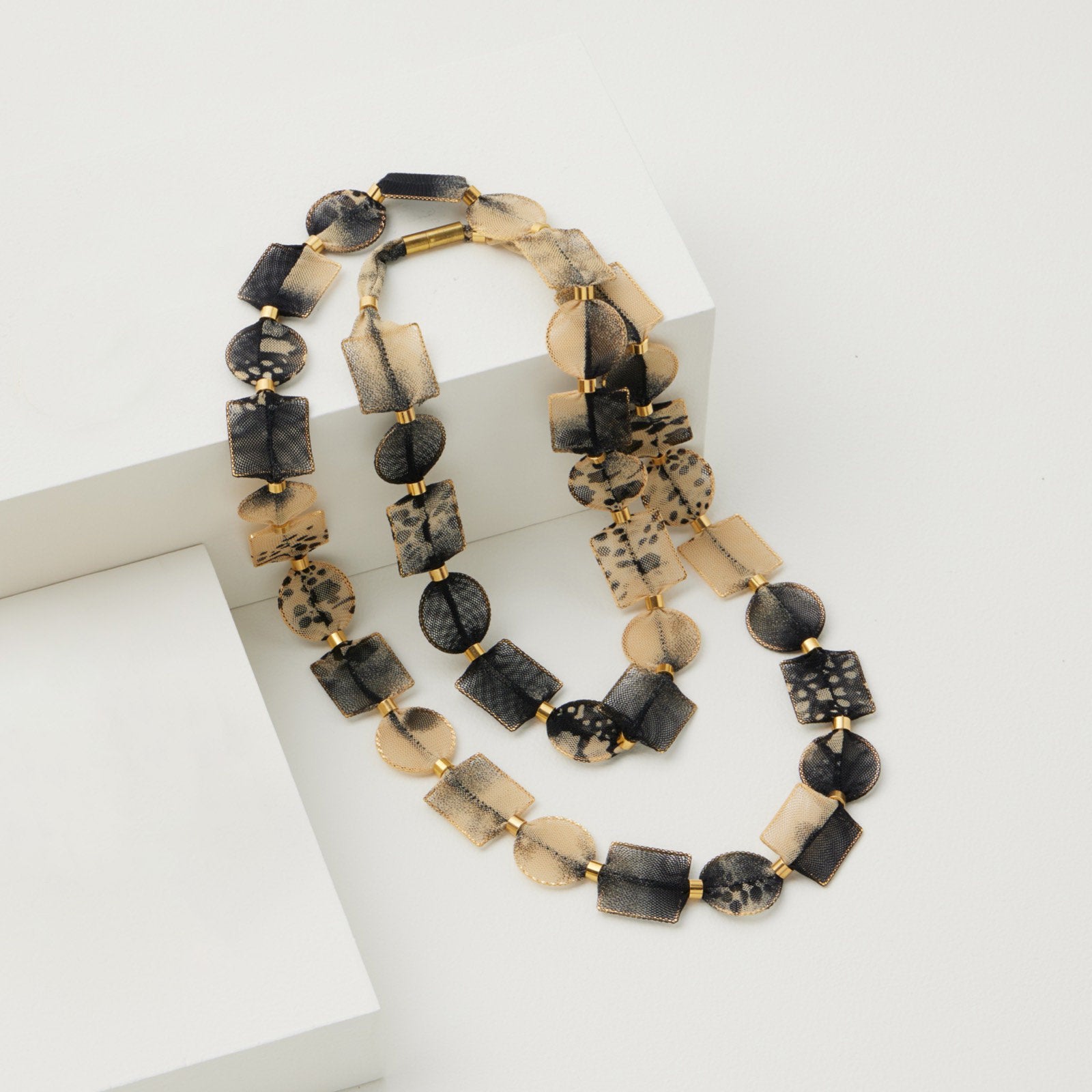 Leopard Sheer Single Strand Necklace