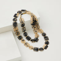 Leopard Sheer Single Strand Necklace